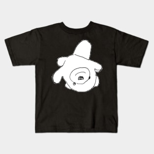 Upside Down Smiley Teddy Bear Sketch Kids T-Shirt